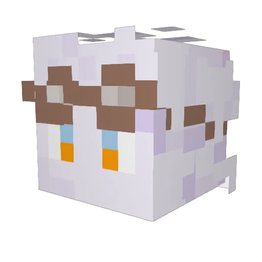 BoomKraftSi Minecraft avatar head, 3D render