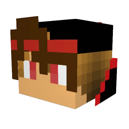 BoomPro Minecraft avatar head, 3D render