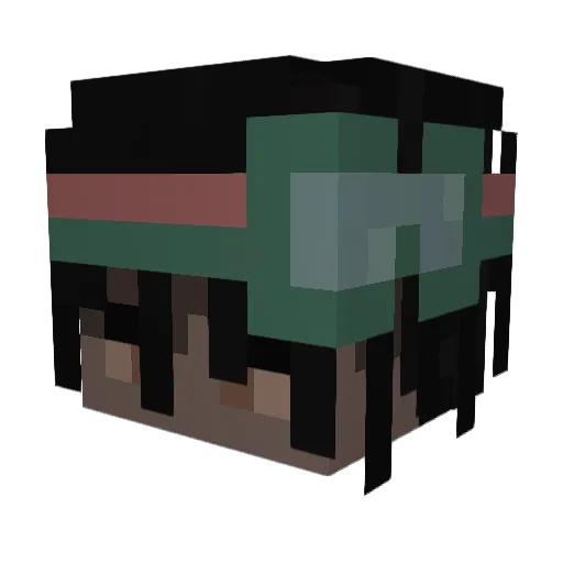 BoomTaeYT Minecraft avatar head, 3D render