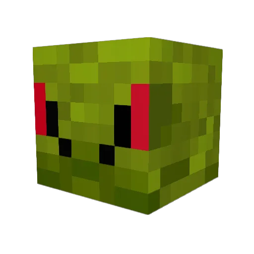 Boombara Minecraft avatar head, 3D render