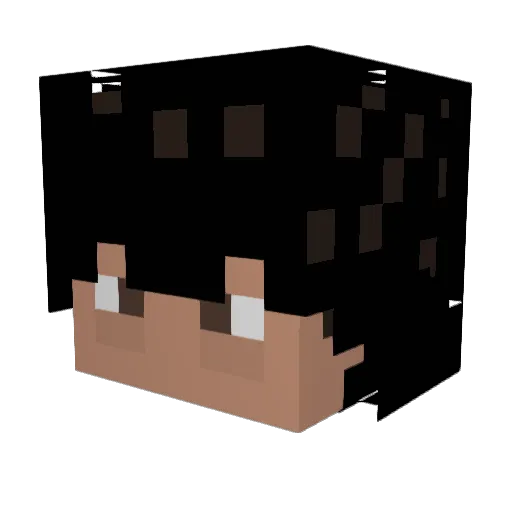 Boomdozer Minecraft avatar head, 3D render