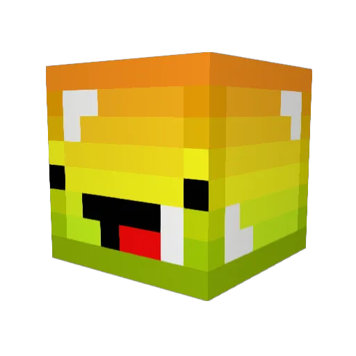 Boomer67 Minecraft avatar head, 3D render