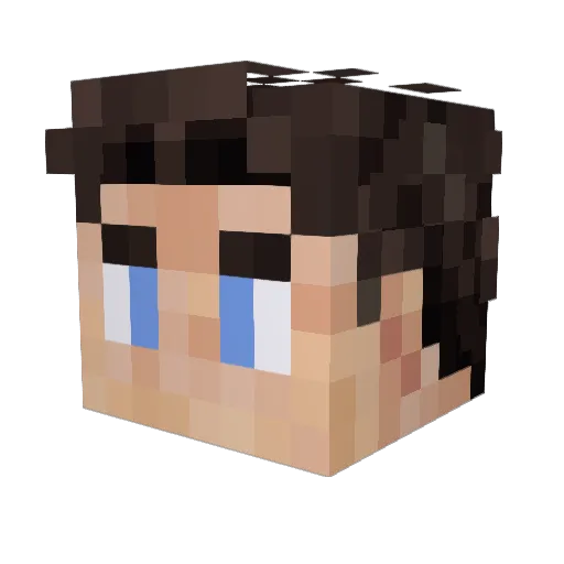 BoomerBilll Minecraft avatar head, 3D render