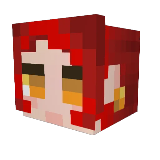 BoomerLann Minecraft avatar head, 3D render