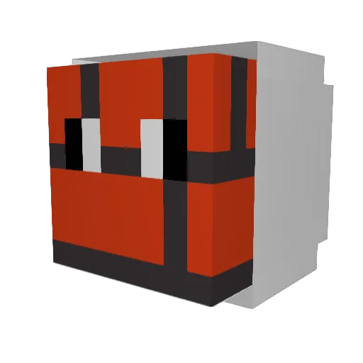 Boomer_Black Minecraft avatar head, 3D render