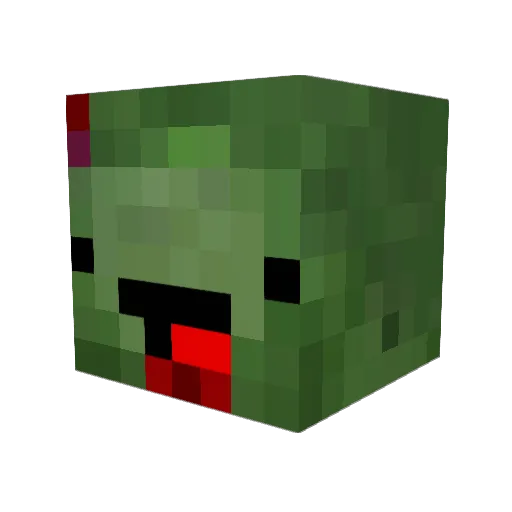 Boomer_Man Minecraft avatar head, 3D render
