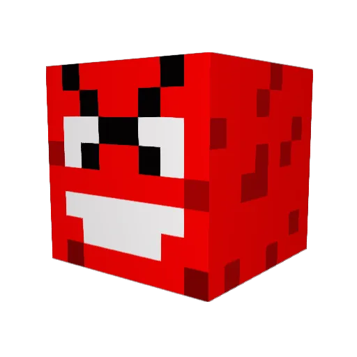 Boomgoboom Minecraft avatar head, 3D render