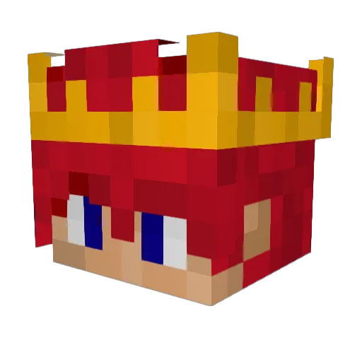 BoomiYT Minecraft avatar head, 3D render