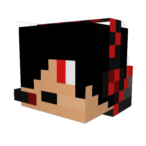 BoominWildfire Minecraft avatar head, 3D render