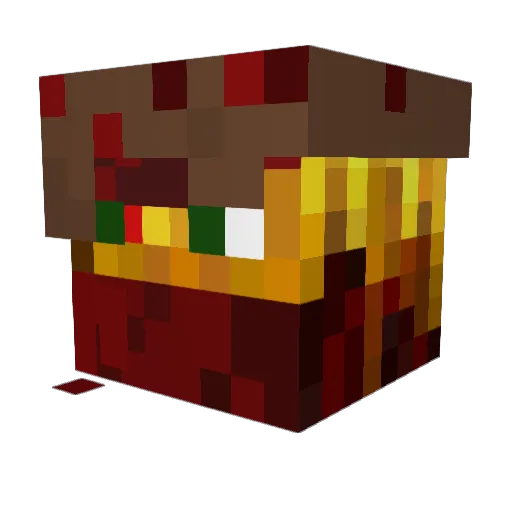 BoommasterK Minecraft avatar head, 3D render