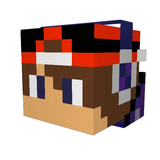Boomshanks2345 Minecraft avatar head, 3D render