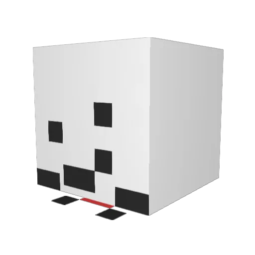 BoomyCheetah Minecraft avatar head, 3D render
