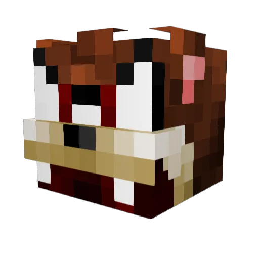 BoomyTaZz Minecraft avatar head, 3D render