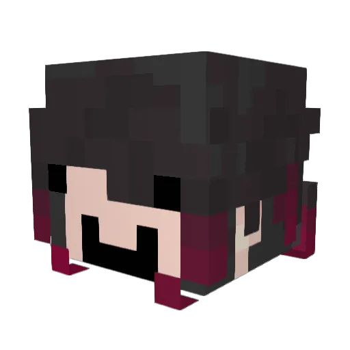 Boonabou Minecraft avatar head, 3D render