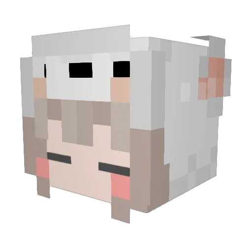 BoonmaGame Minecraft avatar head, 3D render