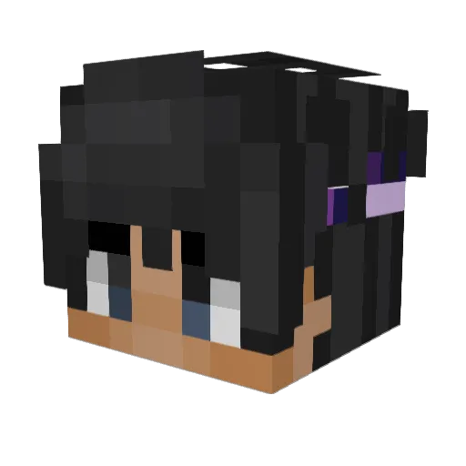 Boonrens Minecraft avatar head, 3D render
