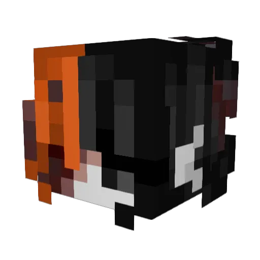 Boooona Minecraft avatar head, 3D render