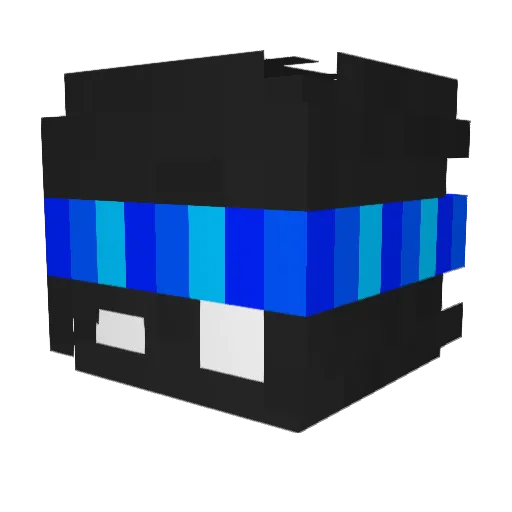 Boooooiok Minecraft avatar head, 3D render