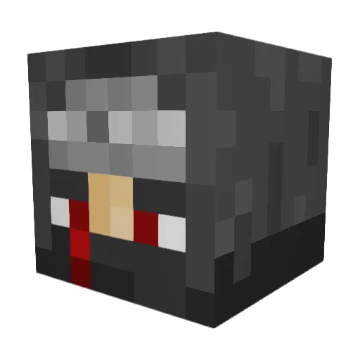 Booostn Minecraft avatar head, 3D render