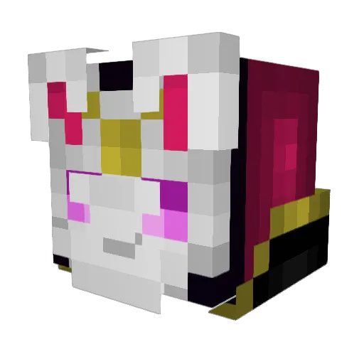 Boop784 Minecraft avatar head, 3D render