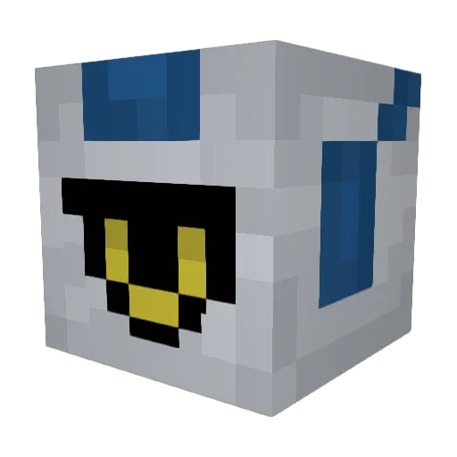 BoopB0t Minecraft avatar head, 3D render
