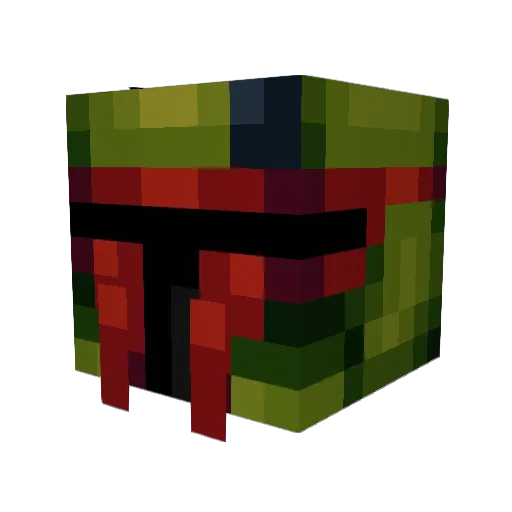 Boop_Rakk Minecraft avatar head, 3D render