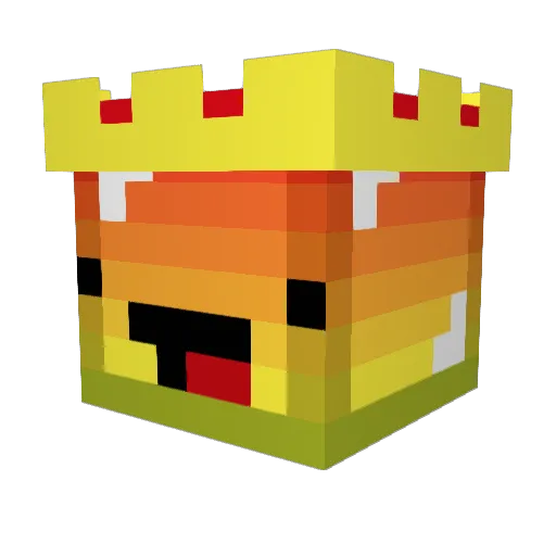 BooperDooperr Minecraft avatar head, 3D render