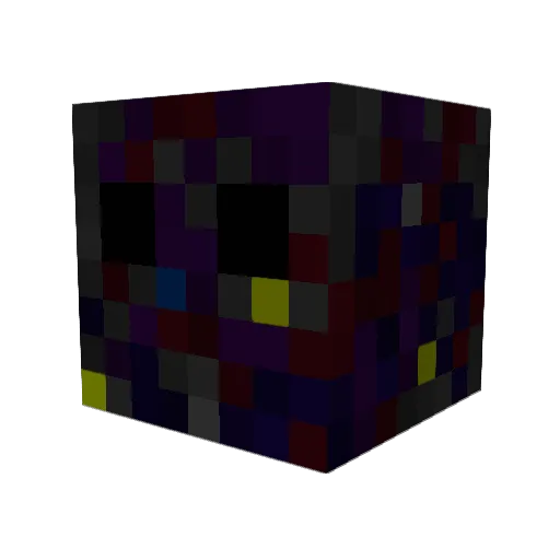 Boopmook Minecraft avatar head, 3D render