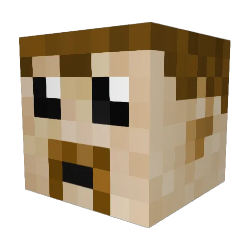 Boopy_21 Minecraft avatar head, 3D render