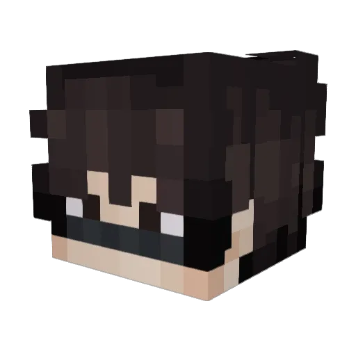 Booquaviouss Minecraft avatar head, 3D render