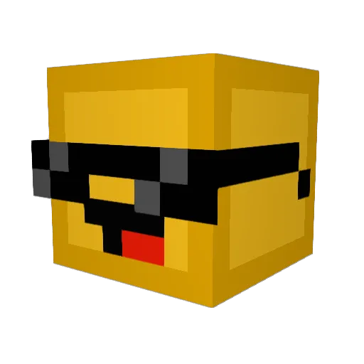 Booqueefius69 Minecraft avatar head, 3D render
