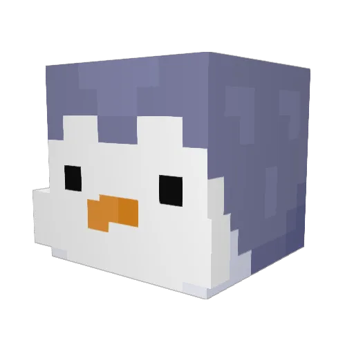 Boose77 Minecraft avatar head, 3D render