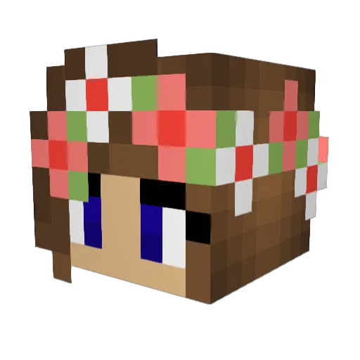 Booskie10 Minecraft avatar head, 3D render