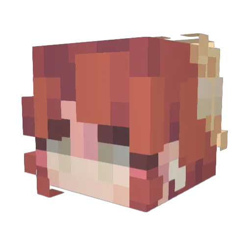 BoostBassted_ Minecraft avatar head, 3D render