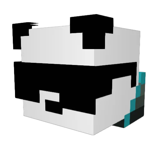 BoostMeUp Minecraft avatar head, 3D render