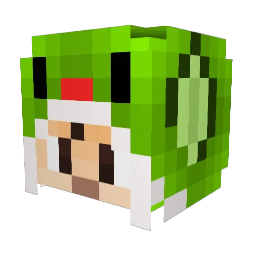 BoosterJuice621 Minecraft avatar head, 3D render