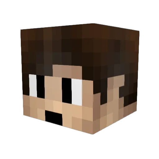 Boosteve39 Minecraft avatar head, 3D render