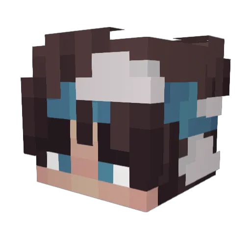 BoosthunterVevo Minecraft avatar head, 3D render