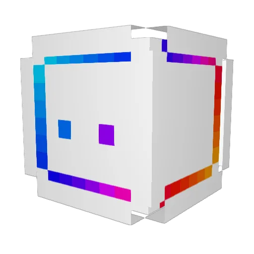 Boostrapper Minecraft avatar head, 3D render