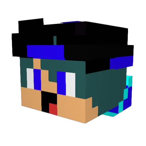BootFahrer123 Minecraft avatar head, 3D render