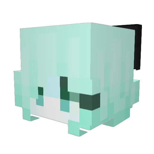 Boot_five Minecraft avatar head, 3D render