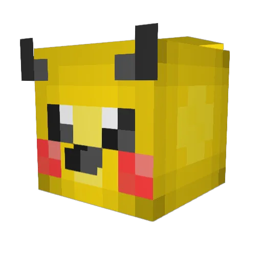 Booth2346 Minecraft avatar head, 3D render