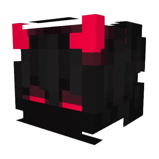 Bootlegemperor Minecraft avatar head, 3D render