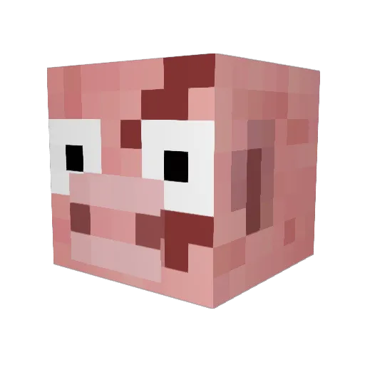 Bootusaurus Minecraft avatar head, 3D render
