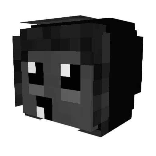 BootyBandit74 Minecraft avatar head, 3D render