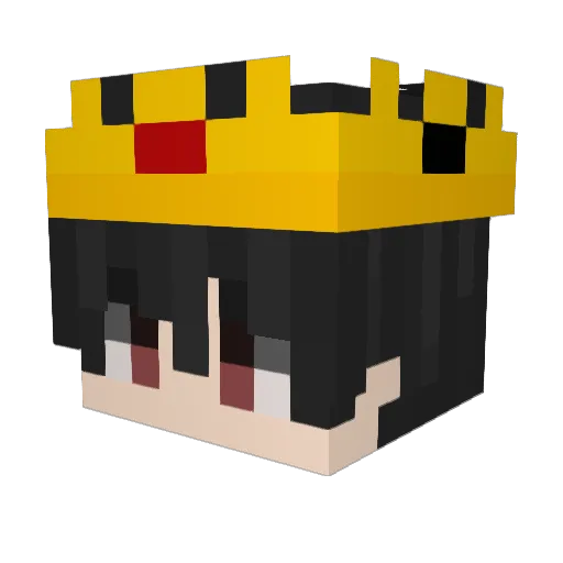 BootyClapper127 Minecraft avatar head, 3D render