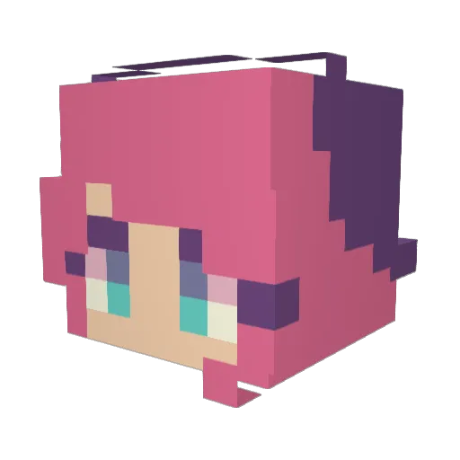 BootyDoo Minecraft avatar head, 3D render