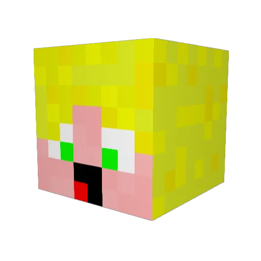 BootyGrabber92 Minecraft avatar head, 3D render