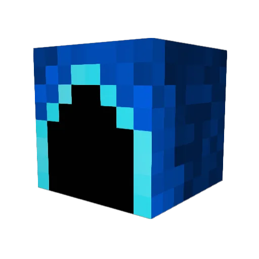 BootyJim Minecraft avatar head, 3D render