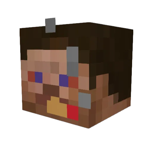 BootyKicker69 Minecraft avatar head, 3D render